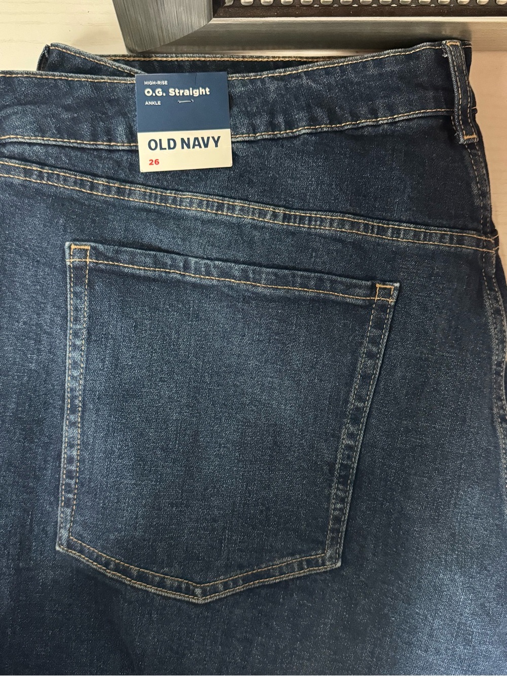 Old Navy women’s O.G. Straight Jeans - Indigo Blue